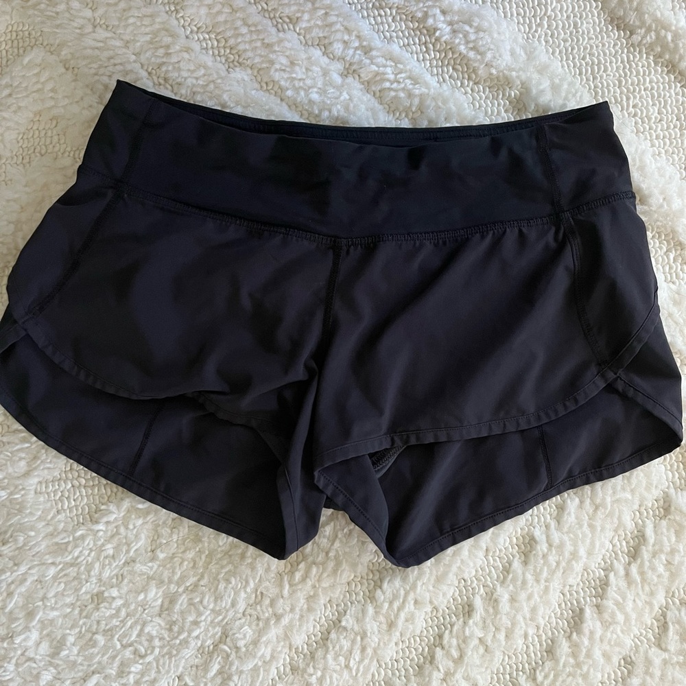 Lululemon Black 2.5 Inch Speed Short